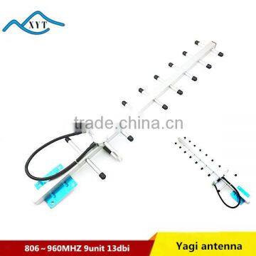 High Gain13dbi 9 Elements GSM 900MHz Yagi Antenna