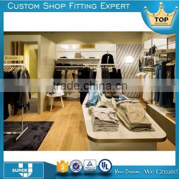 Custom best selling fashion new design clothing display rack