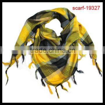 hot sale colorful grid triangle scarf wholesale