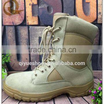 Durable man's comfortable breathable military army boots desert with zipper