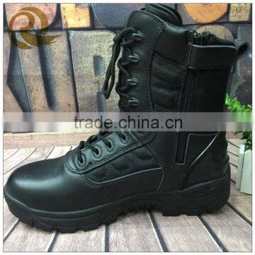 High quality cheap price black leather police jungle military tactical boots