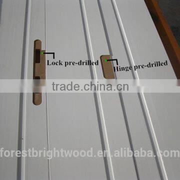 White Painted Arched Interior French Door With Glass & MDF Panel photo-5