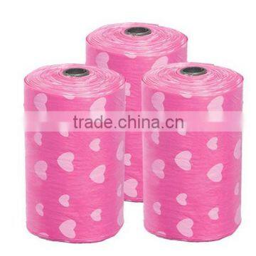 Plastic Dog Poop Bags, Pet Waste Bags in Rolls, flat dog poop bags