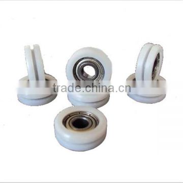 Bearing with plastic cover U groove guide roller bearing