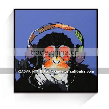 home goods monkey oil painting fo room decor/Abstract oil paintings for livingroom