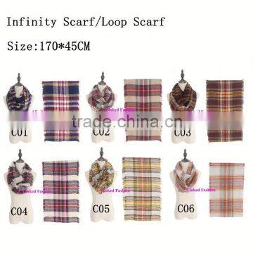 blanket scarf Fashion Tartan Check Striped Plaid Shawl Check Winter Scarf                        
                                                Quality Choice