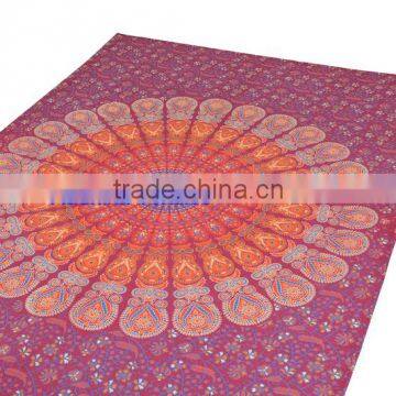 Mandela Tapestry Wall Decor Throw Table Cover Sanganeri Prined 100% Cotton Bedspread Indian Jaipur Manufacturer & Wholesaler photo-3