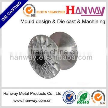 China OEM manufacturer customized textile machine parts die casting aluminum twisting bobbin