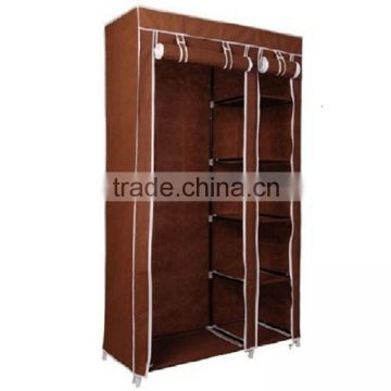 2 door non-woven fabirc folding wardrobe designs