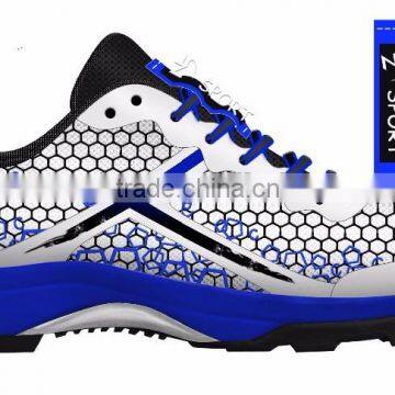 man's newest unique designed sport shoes pu with mesh custom cricket shoes