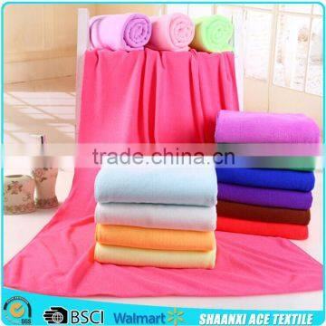 100% microfiber plain color customized microfiber cleaning towel