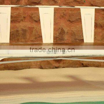 Metal Bench in Reclaimed Top
