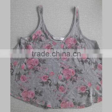 Popular High Quality Lady's Cotton Spandex Sun-top for Summer photo-2