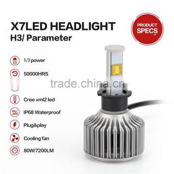 High Power LED Driver Inside 40W 7200 Lumens LED Car Headlight H4 H7 H8 H9 H10 H11 9005 880 h1 h3 h7 H11 H13 9004 9005 9006 9007 photo-4