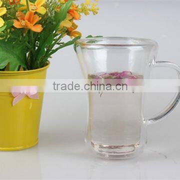 New Arrival Promotional High Borosilicate Double Wall Tea Coffee Glass Cup