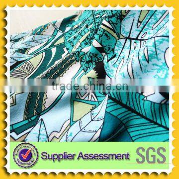 Knitting OE printed poly rayon fabric