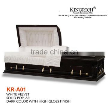 Solid Black Wood supply coffin beds for sale