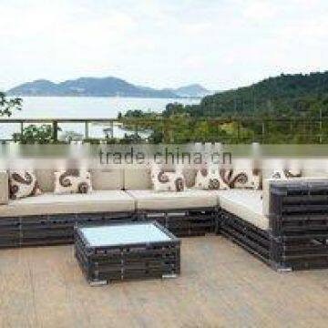 2013 New design outdoor rattan wicker garden furniture sofa set