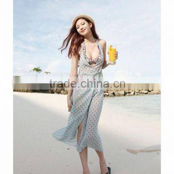 JPSKIRT1605019 Summer Style Beach Dress 2016 Women Casual Loose Blackless Chiffon Dress