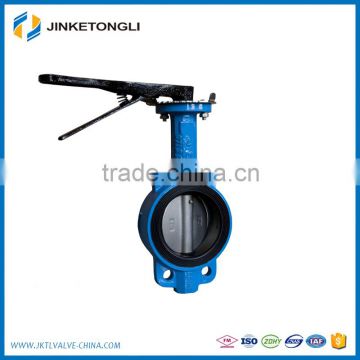 Trade Assurance full size Manual-Operated with Handle/Worm gear wafer type butterfly valve DN80