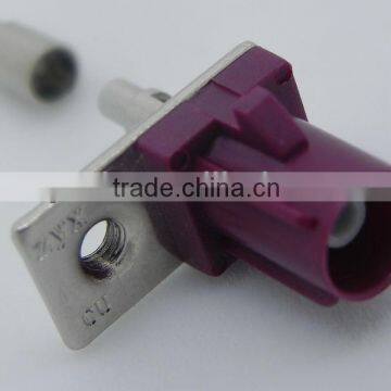 Fakra Male Panel Mount Cable connector Bordeauxviolet Car GSM Cellular phone