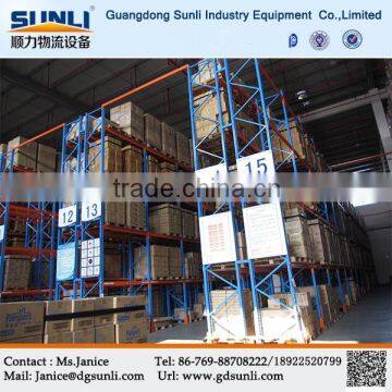 China Supplier New Design Double Deep Storage Pallet Steel Shelving