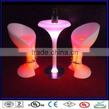 LED Luminous Bar Furniture Bar Chair Table,bar high table and chair