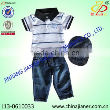 new product 100%cotton fashion wholesale baby clothes sets from china