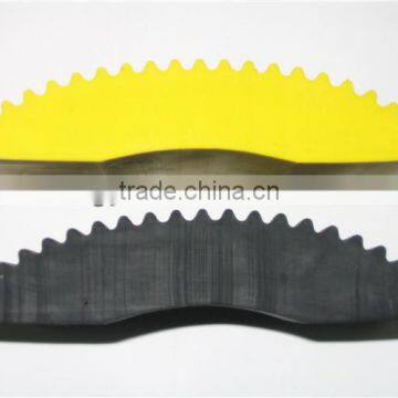 black & yellow Rubber Speed Bumps & Road Traffic Safety hump