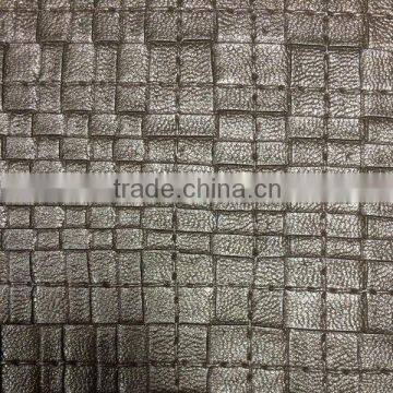 Embossed PVC leather material for sofa and car seat usage