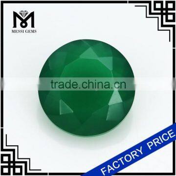 Round Shape Emerald Green Agate Beads Gemstone Natural Gemstone