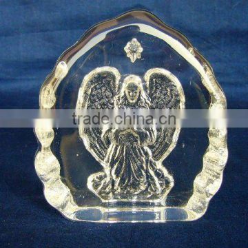 Magic Iceberg Crystal Engraved Angel For Baptism Favor