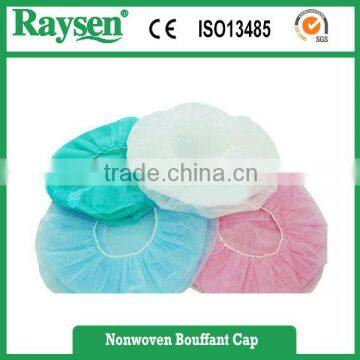 Colorful 18'' 19'' 20'' 21'' PP non woven round mop mob bouffant disposable cap