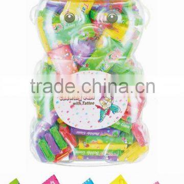 Tattoo bubble gum in Koala shaped jar with doctor lid(sweets chewing gum)