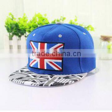 Paypal acceptable UK england flag Snapback hats Cheap Price Custom Your 3D Embroidery Logo,High Quality,Custom Snapback Caps