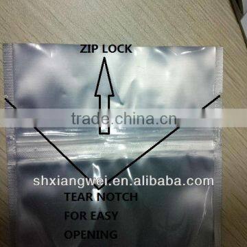 Stand up zip lock bags with heat seal from china