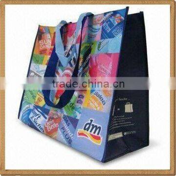 Popular green (R)PET non woven laminated bag(2W-0607)