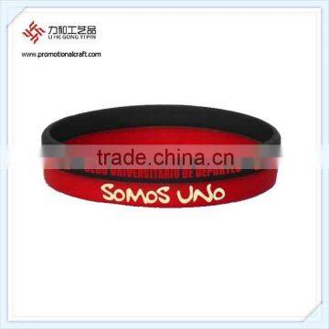 CLUB UNIVERSITARIO DE DEPORTES Double Band Silicone Bracelet