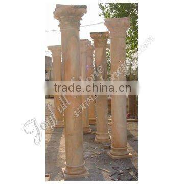 Red Marble Roman Stone Pillar Column