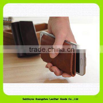 15019 Gentlemanlike leather custom money clip wholesale