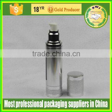 China Man Face Lotion Airless Pump Bottle 30ml 50ml Silver Bottle photo-2