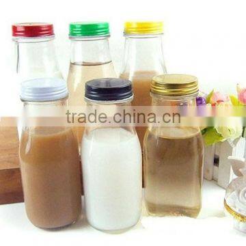 8OZ milk /beverage /coffee glass bottle with screw cap