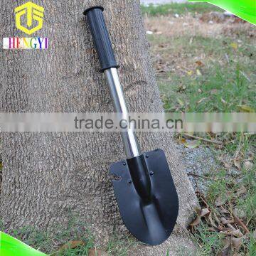 Military outdoor camping survival retractable multi function high carbon steel shovel