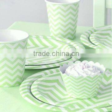 China mint color paper plate