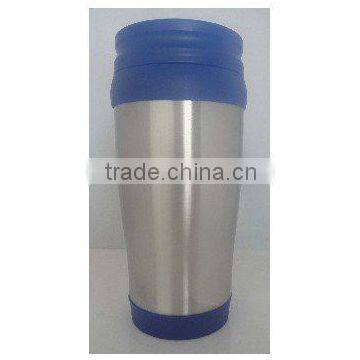 plastic and steel travel mug 400ml promotion mug