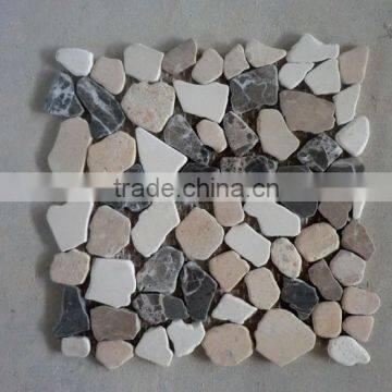 Stone heart-shape mosaic tile