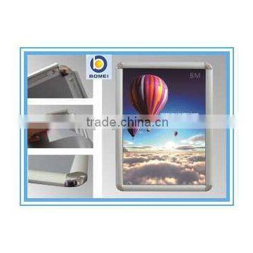 Hot sale aluminum customize photo frame with round corner