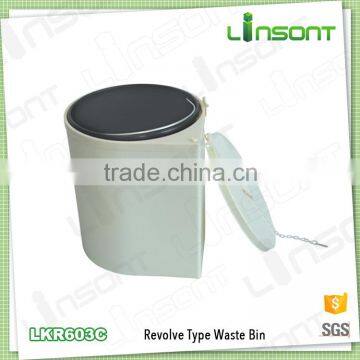 Fancy plastic trash can kitchen cabinet waste bin