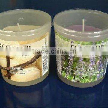 Natural aroma candle, frosted glass, decorative candle