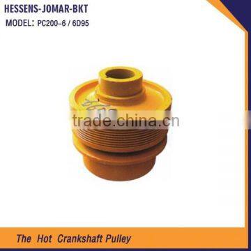 Low price excavator types of pulleys metal pulley for PC200-6 6D95